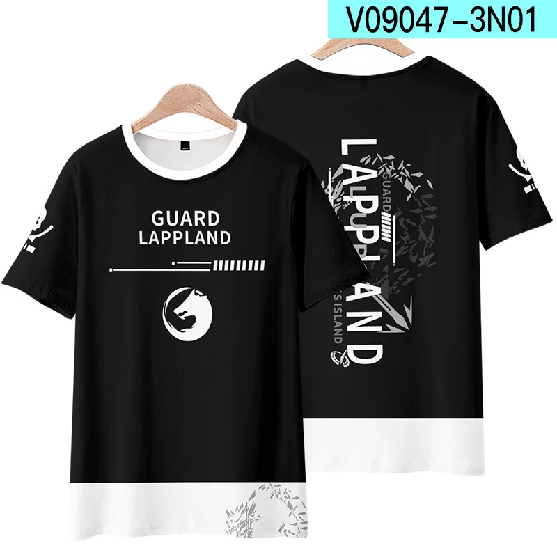 Anime Game Arknights 3D T Shirt Women Men Summer Fashion Short Sleeve Funny Tshirt Graphic Tees Streetwear Cosplay Costume