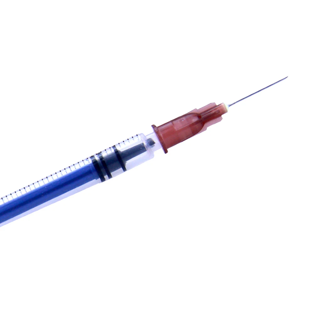 10/20/50 pezzi siringa usa e getta con ago 1ML pacchetto individuale sterile per laboratorio scientifico ricarica alimentazione misurazione del liquido