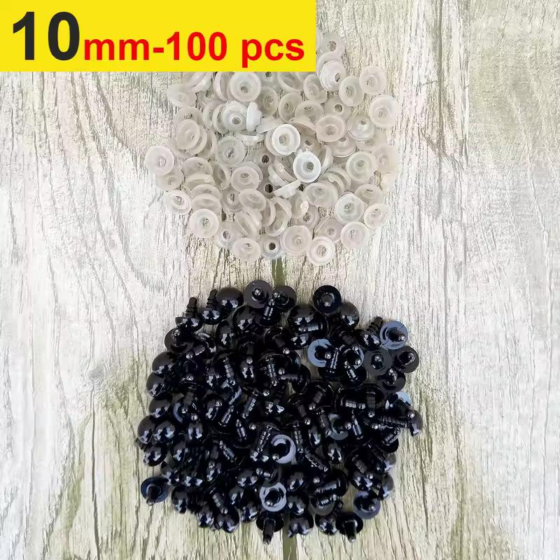 100pcs 8/10/12/14mm Plastic Safety Eyes For Toys Diy Mix Size Crochet Animal Eye For Doll toys amigurumi Accessories - Image 17