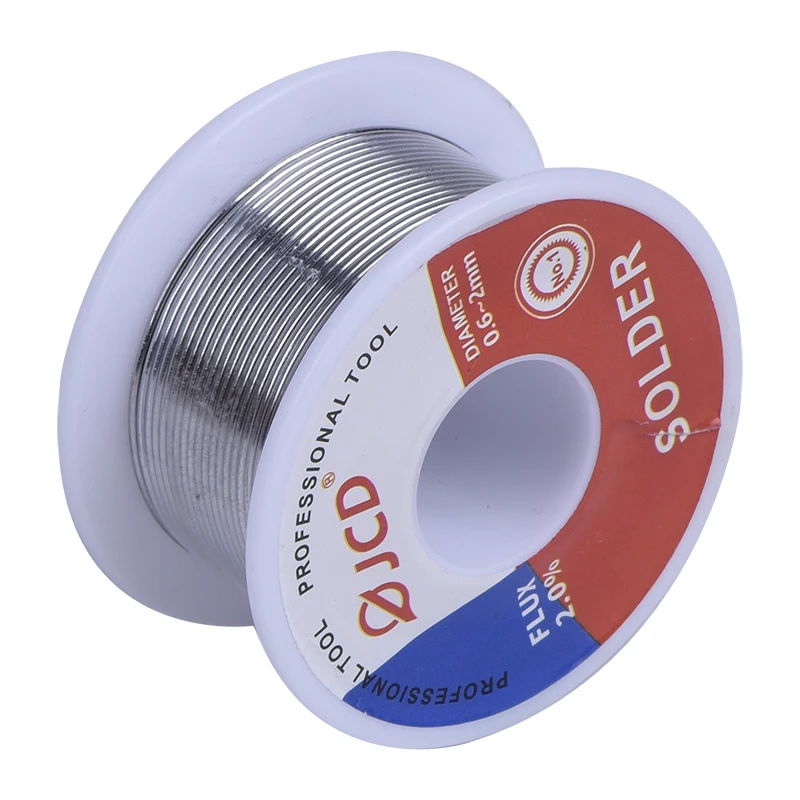 Jcd 6Pcs 100G Tin Lood Soldeer Sn63/Pb37 Legering Solderen Draad Met Rosin Core Voor Elektrische solderen Diy Werk