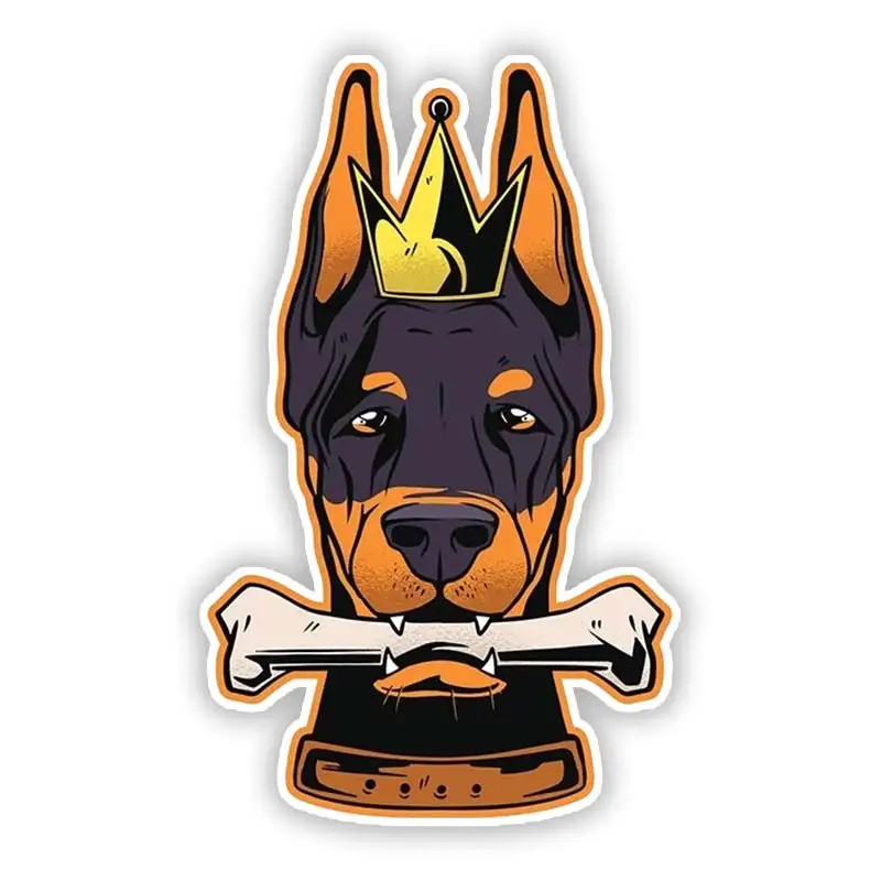 S50438# Various Sizes Personality PVC Decal Doberman Dog Waterproof Car Sticker on Motorcycle Laptop Decorative