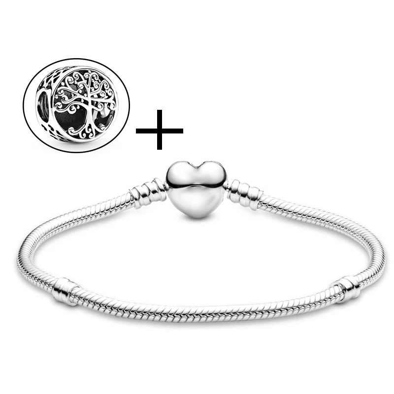 Pulsera de cadena de serpiente de alta calidad para mujer, brazalete de cuentas originales, joyería hecha a mano, compre 1 pulsera y obtenga 2 dijes gratis