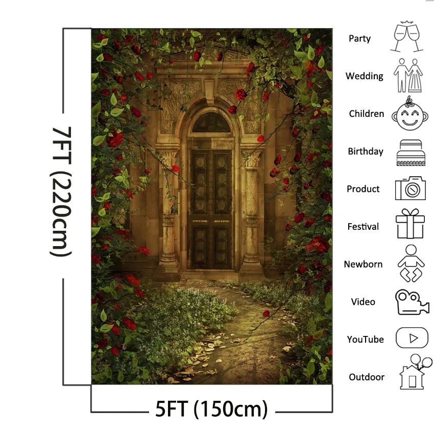الصوفي القلعة ارتفع الجمال والوحش التصوير خلفية الخيال حكايات عيد ميلاد خلفية للصور استوديو الدعائم