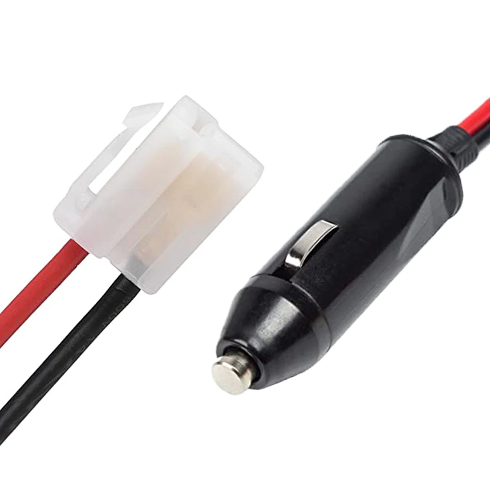 Black Red DC Power Cable Cord for Mobile Radio IC0M 67 inch Power Cords Extension Cords