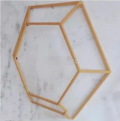 New geometric hexagon iron ornaments for wedding ceremony