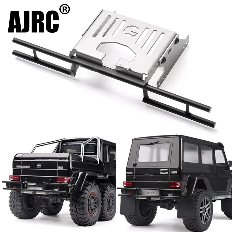 For Traxxas Trx4 G500 / Trx-6 G63 Off-road Rear Bumper Metal Rear Anti-collision Rear Bumper With Protective Bottom Plate