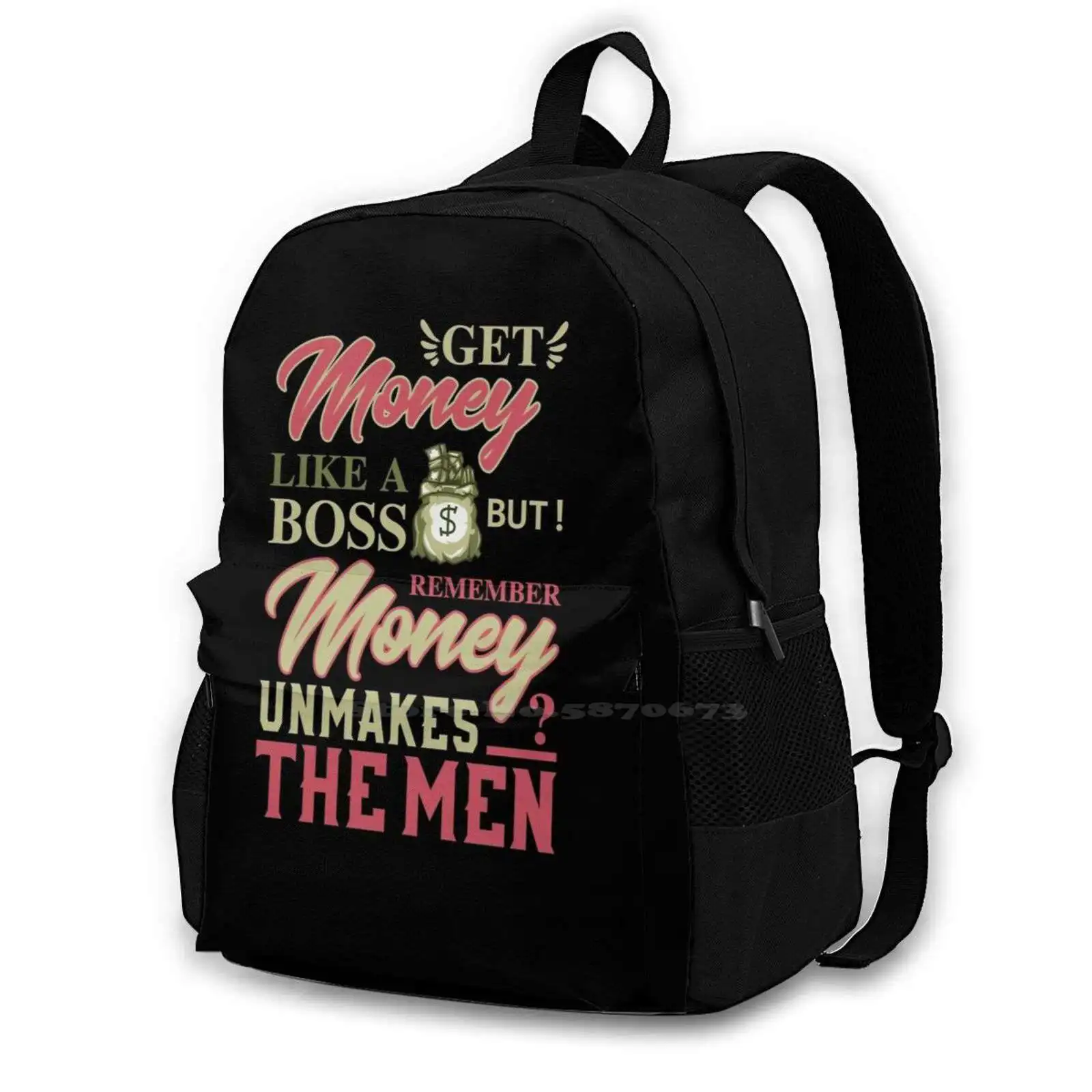 Get Money Like A Boss Backpacks For School Teenagers Girls Travel Bags Luxury Rich Successful Successfully Like Monaco