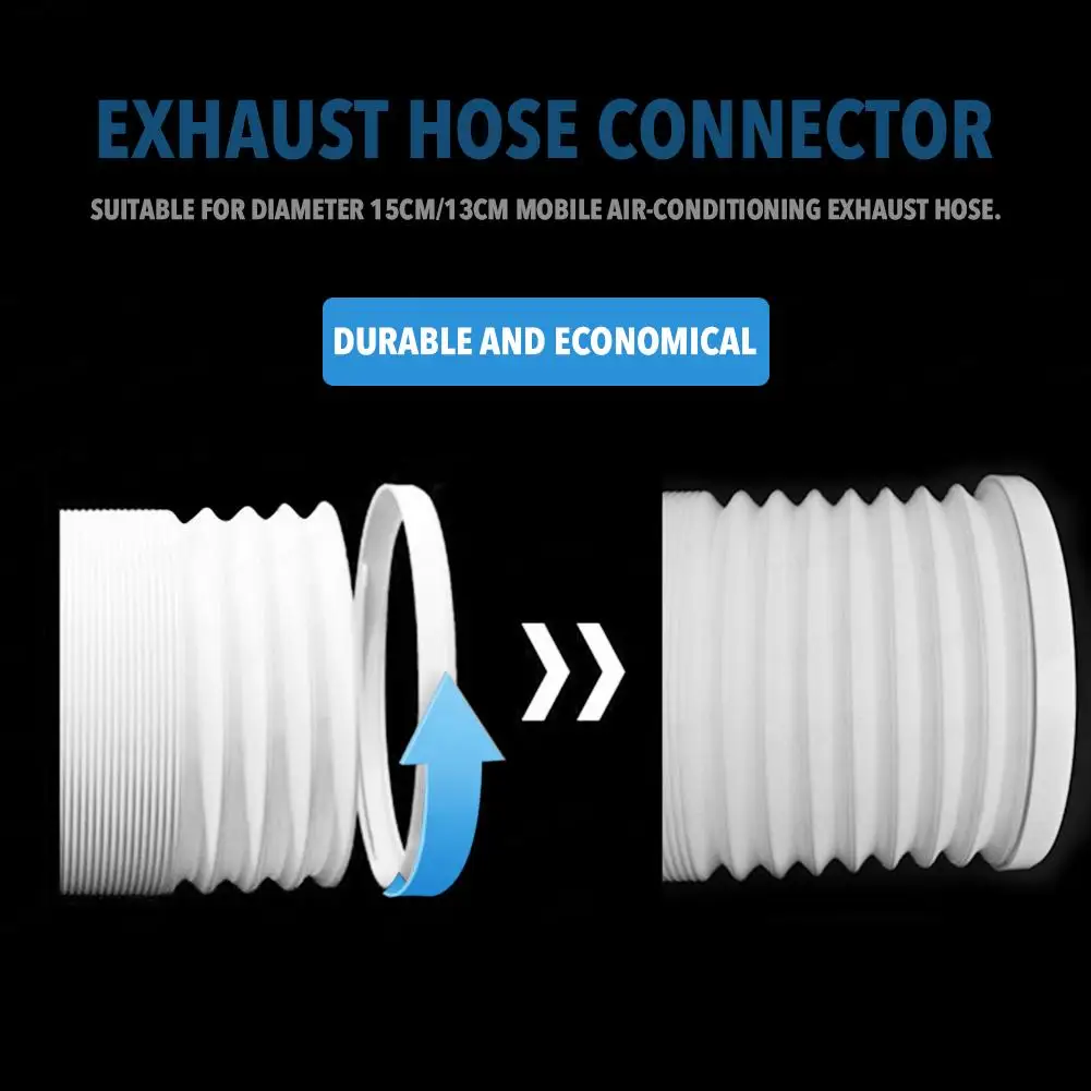 2pcs/set 13/15CM Air Conditioner Exhaust Hose Connector Air Conditioner Accessory PVC For Midea