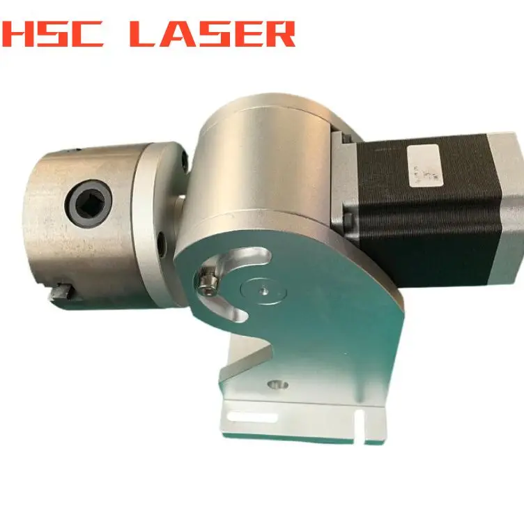 Fiber laser marking machine with rotary 20W 30W 50W 60W Raycus metal engraving