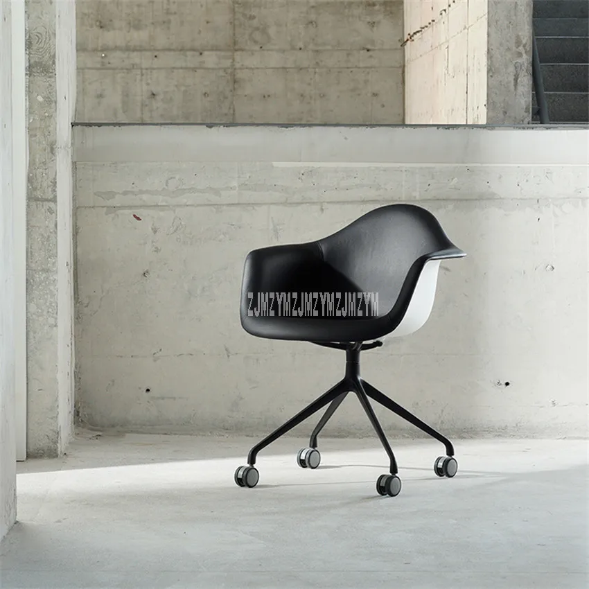 Nordic Style Household Computer Chair Home Use Armchair Aluminum Alloy Modern Creative Linen Cotton Breathable Office Chair