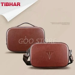 TIBHAR-Bolsa de cuero para raqueta de tenis de mesa, bolsa de artesanía italiana alemana, cubierta de regalo especial