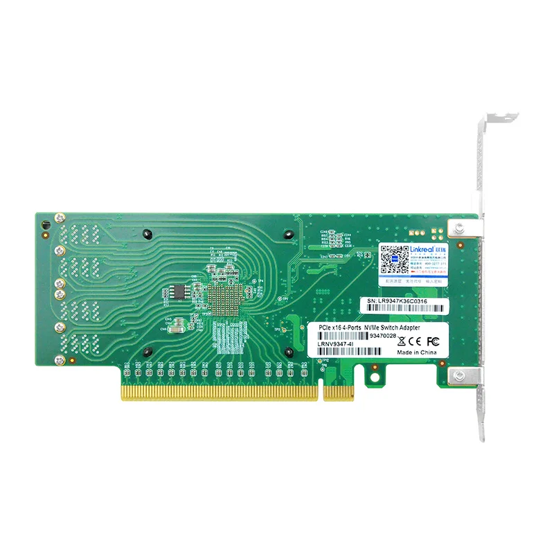 Imagem -06 - Linkreal Porto Pcie 3.0x16 para U.2 Sff8643 Nvme Adaptador Placa de Expansão com Ventilador de Refrigeração e Heatsink-lrnv93474i