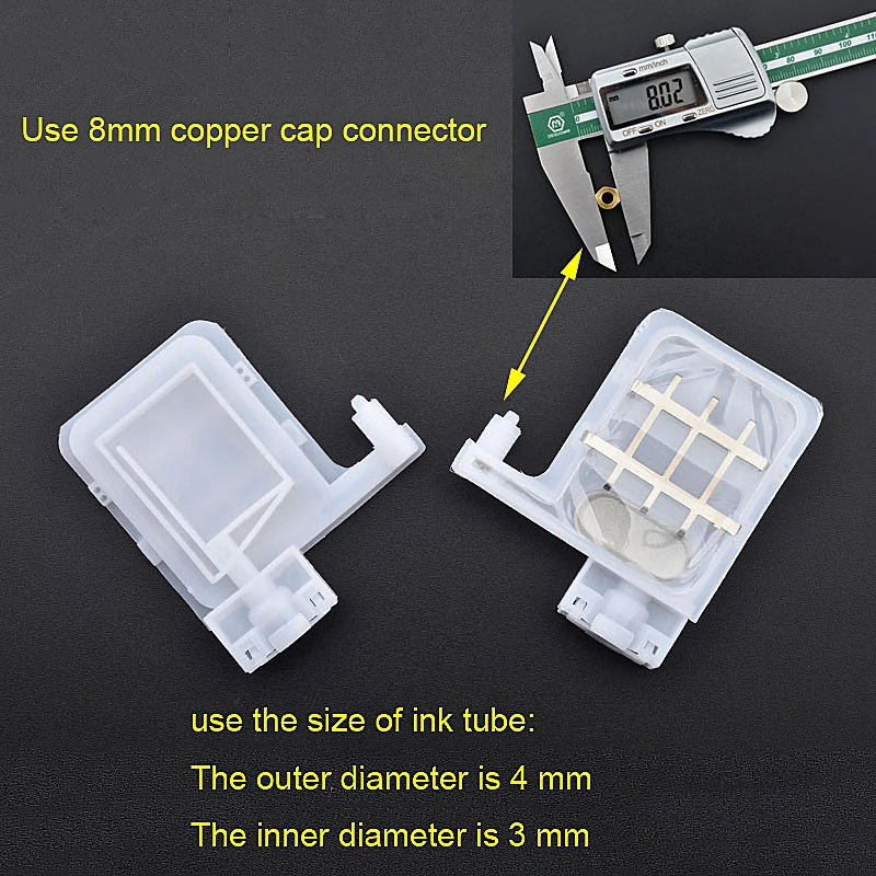 10pcs Eco solvent printer xp600 ink damper DX4 DX5 printhead dumper for Epson print head Mutoh Galaxy Allwin Human Xuli plotter