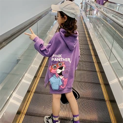 Cartoons Spring Autumn Tops Hoodies Girls Sweatshirts Jacket Coat Kids Overcoat Outwear Teenager Wedding Party Dress High Qualit