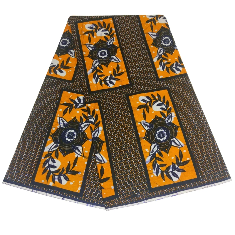 

African Fabric 100% Cotton Print 2021 African Nigeria Veritable Ankara Wax Fabric 6Yards\lot