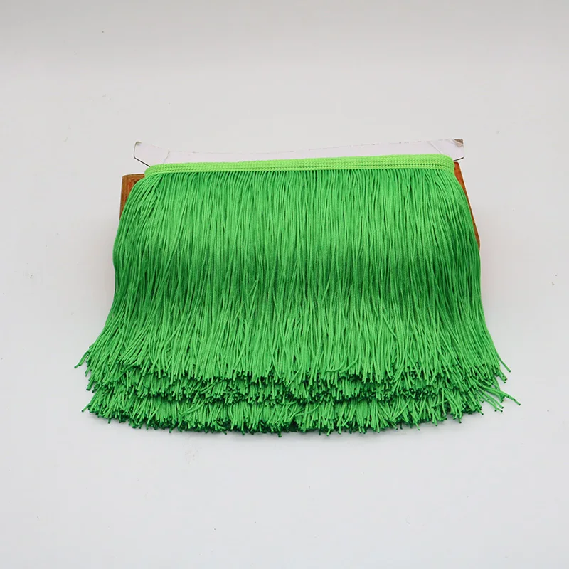 Großhandel 20 cm lange Fransen-Spitzenborte aus Polyester, Spitzenband zum Nähen, für lateinamerikanische Kleider, Bühnenbekleidung, Vorhänge, DIY-Nähzubehör – Detail 8