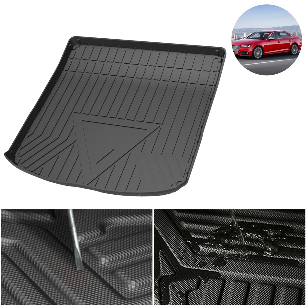 

Trunk Mat For Audi S4 2018 2019 2020 Car Waterproof Non-Slip Custom Rubber 3D Car Accessories