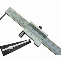 0-200mm Marking Vernier Caliper With Carbide Scriber Parallel Marking Gauging Ruler Measuring Instrument Tool send 1ps needle