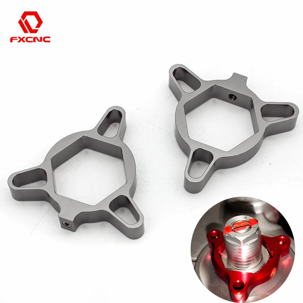 Ajustadores de precarga de horquilla de suspensión CNC, aluminio Universal para Honda, Yamaha, Suzuki, Kawasaki, Ducati, Aprilia, 14mm, 17mm, 19mm,