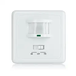 220V ON OFF PIR Wall Mount Motion Sensor Switch Automatic Infrared Light Switch with Time Delay 7mins