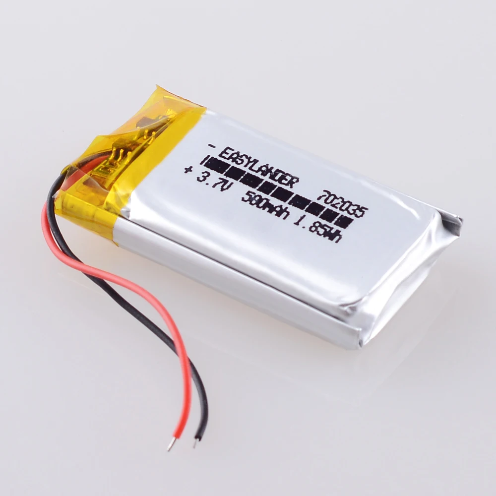 302035 402035 502035 602035 802035 902035 102035 3.7V 500mAh 702035 Rechargeable Lithium Li-ion Polymer Battery