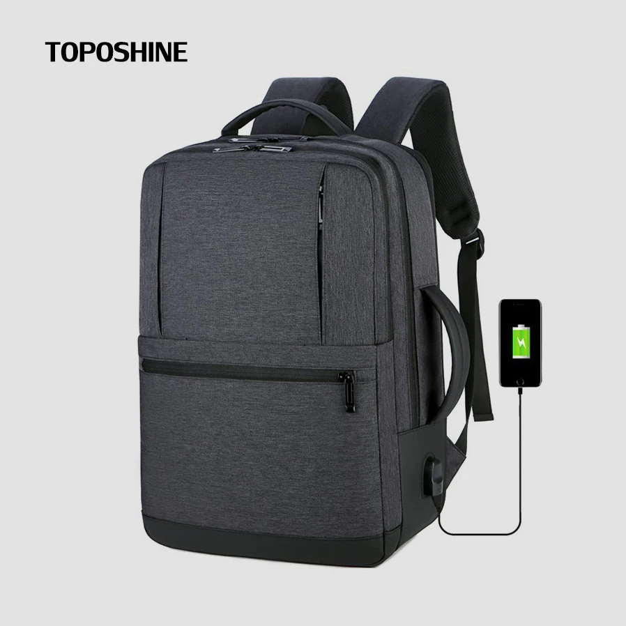 

Toposhine Men's Backpacks Multi Functional Bags For Male Business Laptop Backpack Nylon Casual Rucksack USB Charging Bagpack