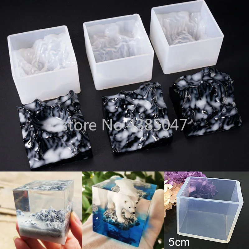 New Design Mountain Shaped Silicon Jewelry Tool Jewelry Accessories UV Resin Mold DIY Dried Flower Decoration Molds