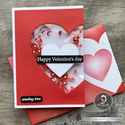 Alinacutle Metal Cutting Dies Cut 6pc Sweet Heart Nesting Frame Set Scrapbooking Paper Craft Handmade Album Card Punch Art Knife