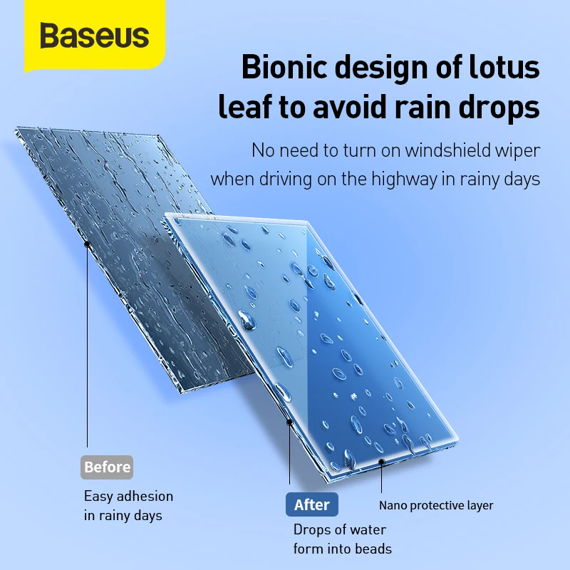 Baseus-防雨車の窓,ガラス,車のクリーニングアクセサリー,防水,ガラスのフロントガラス,100ml,防曇