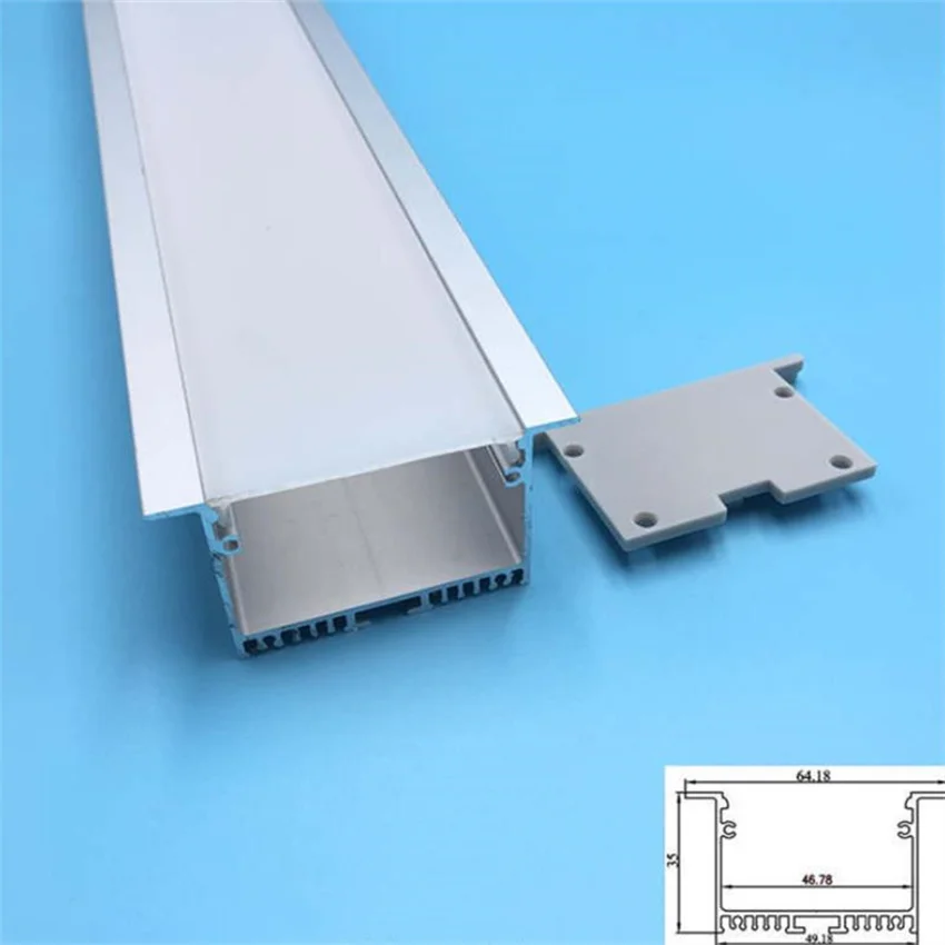 

1.5m/pcs Free Shipping LED Strip Lighting Channel Recessed Mounted Profile Aluminum LED