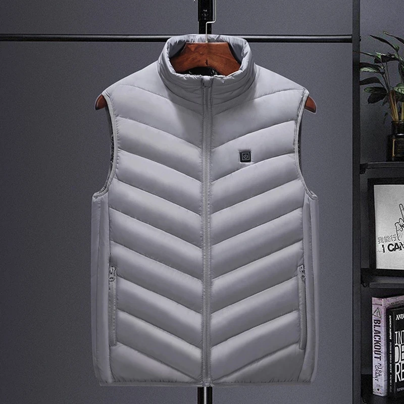 Men Autumn And Winter high quality Heated Vest Zones Electric Heated Jackets Men Graphene Heat Coat USB Heating Padded Jacket