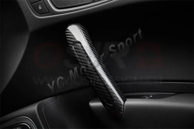 

Free Shipping Car Accessories Carbon Fiber Interior Trim Fit For 2010-2013 A1 Inner Pull Door Trim Cover Car-styling