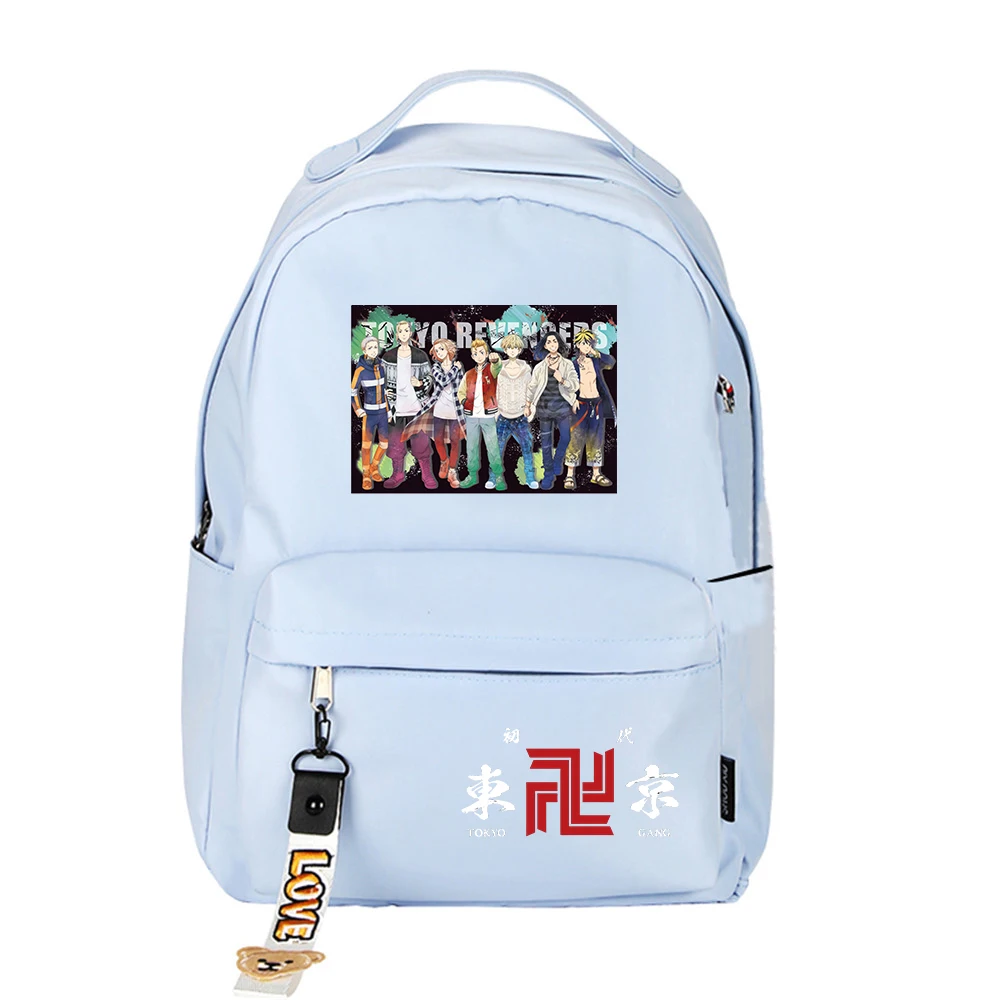 

Tokyo Revengers Kawaii School Bags Women Pink Travel Backpack Nylon Caroon Bookbag Candy Color Small Laptop Shoulder Rugzak