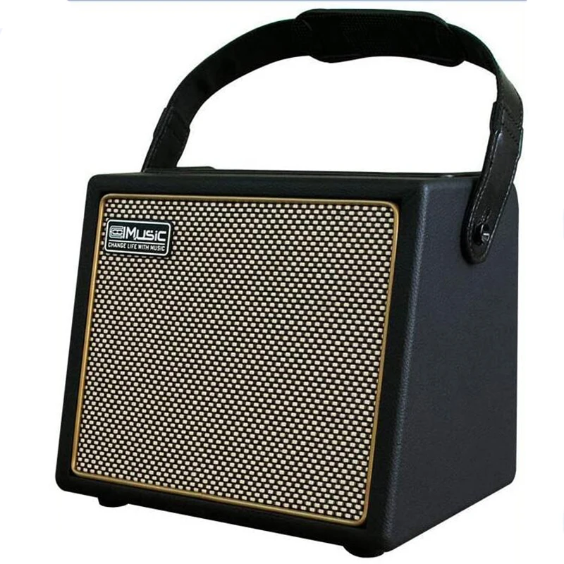 Coolmusic BP mini Acoustic Electric Guitar Amplifier Speaker Portable Compact Combo Rechargeable Bass Amp + Treble Reverb Chorus