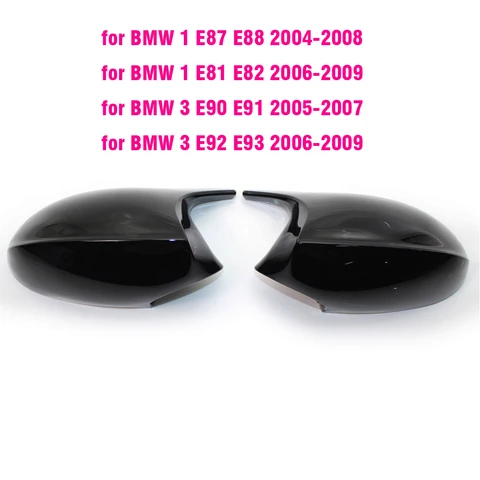 Сменная крышка бокового зеркала заднего вида для BMW E90 E91 E92 E93 E81 E87 E82 E88 3 1 Series M, аксессуары из углеродного волокна, глянцевый