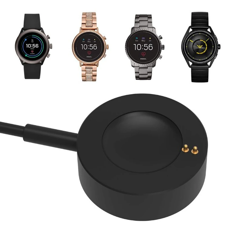 สายชาร์จ USB Dock อะแดปเตอร์ชาร์จในรถยนต์สำหรับ Fossil Gen 4 Falster 2/Gen 4 Explorist