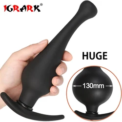 Go Out Inflatable Super Big Anal Plug Dildo Pump Silicone Butt Plug Vagina Anus Expansion Prostate Massage Adult Anal Sex Toys