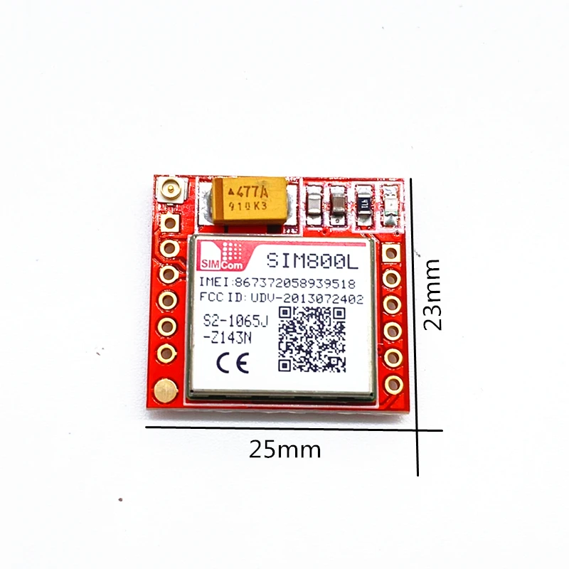 Smallest SIM800L GPRS GSM Module MicroSIM Card Core BOard Quad-band TTL Serial Port