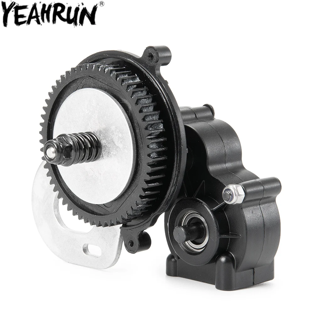 YEAHRUN Plastic Transmission Box Complete Gearbox with Gear for 1/10 Axial SCX10 90027 90028 90047 RC Crawler Car Upgrade Parts