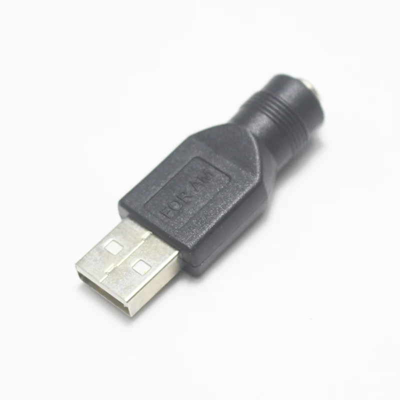 1pcs Commonly used USB set 5.5*2.1/5.5x2.1mm Female jack to USB 2.0 Male Plug DC Power male to female Connector Adapter