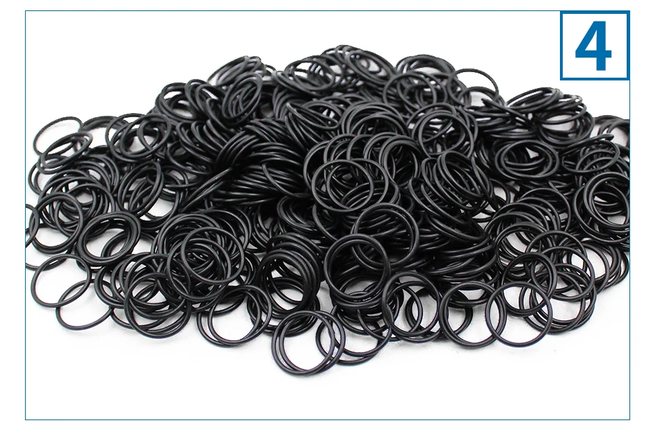 CS1.5mm OD4-125 NBR O Ring Seal Gasket Thickness Oil and Wear Resistant Automobile Petrol Nitrile Rubber O-Ring Waterproof Black