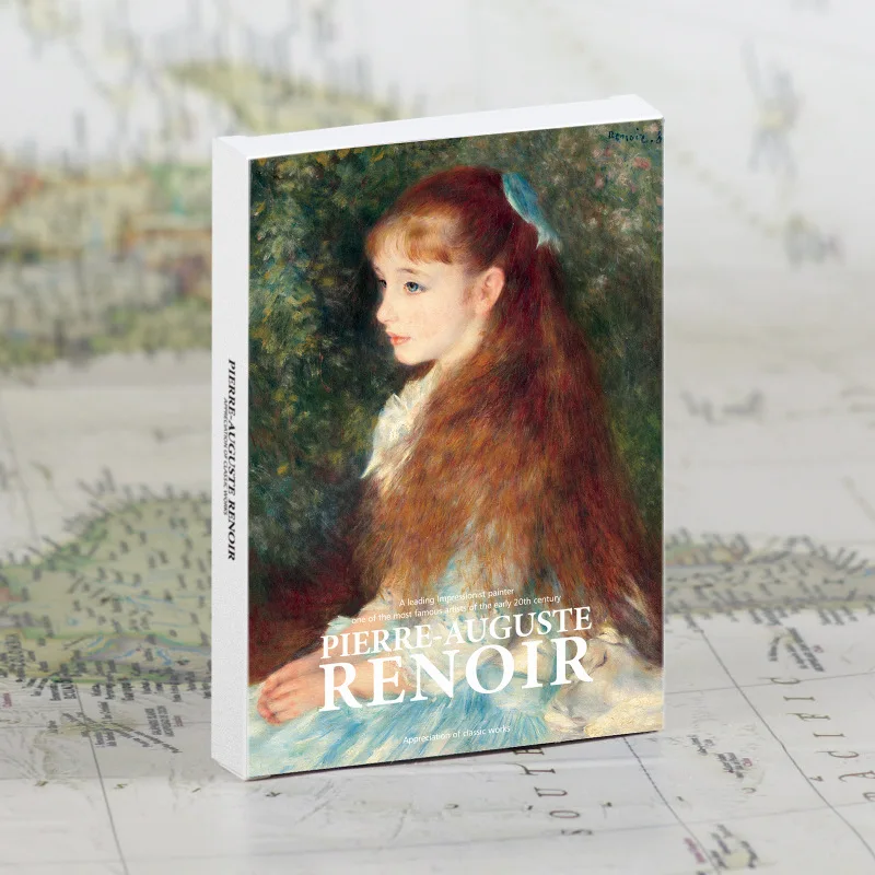 30 Pcs/Set Pierre Auguste Renoir Series Postcard Art Painting Greeting Cards DIY Journal Decoration Student Gift Stationery