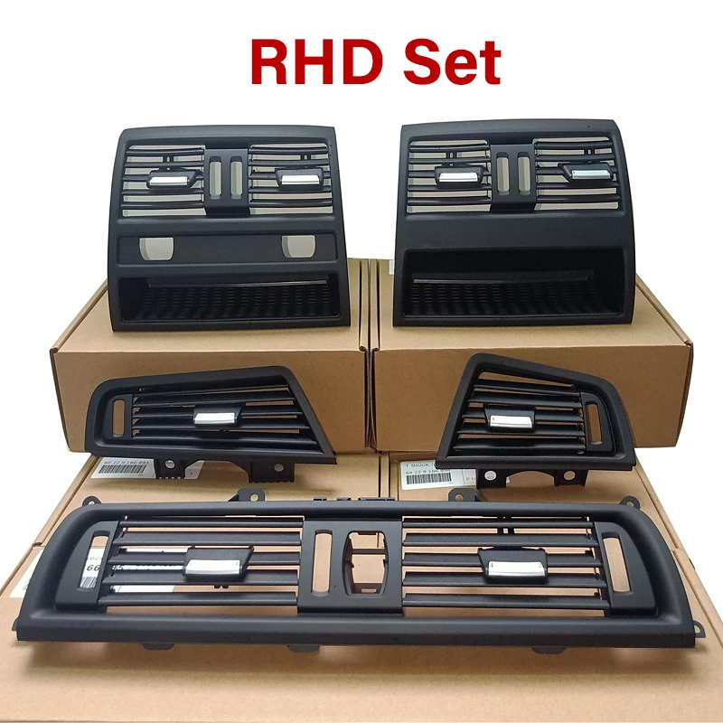 LHD RHD Original Black Front Rear Air Conditioner AC Vent Grille Panel Replacement For BMW F10 F11 F18 520i 523i 525i 528i 535i