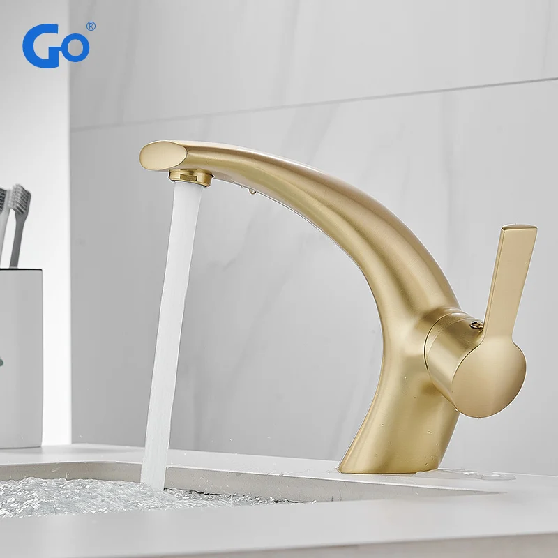 

Basin Faucet Modern Nickel Bathroom Mixer Tap Brushed Gold/Black/Chrome Wash basin Faucet Hot and Cold Sink Faucet New