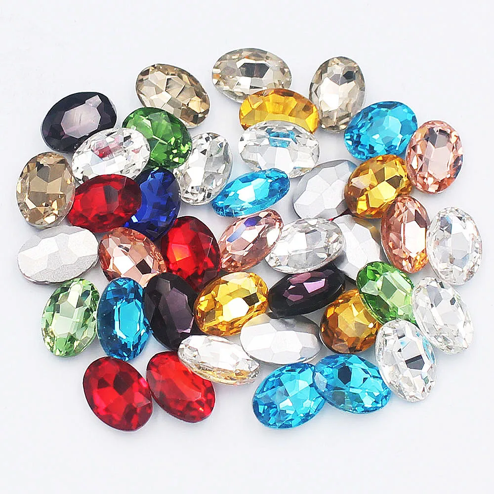 Glitter Piontback Glass Beads for Needlework Olive Crystals Strass stones trim Craft Glue On Rhinestones For Clothes Gems Stones