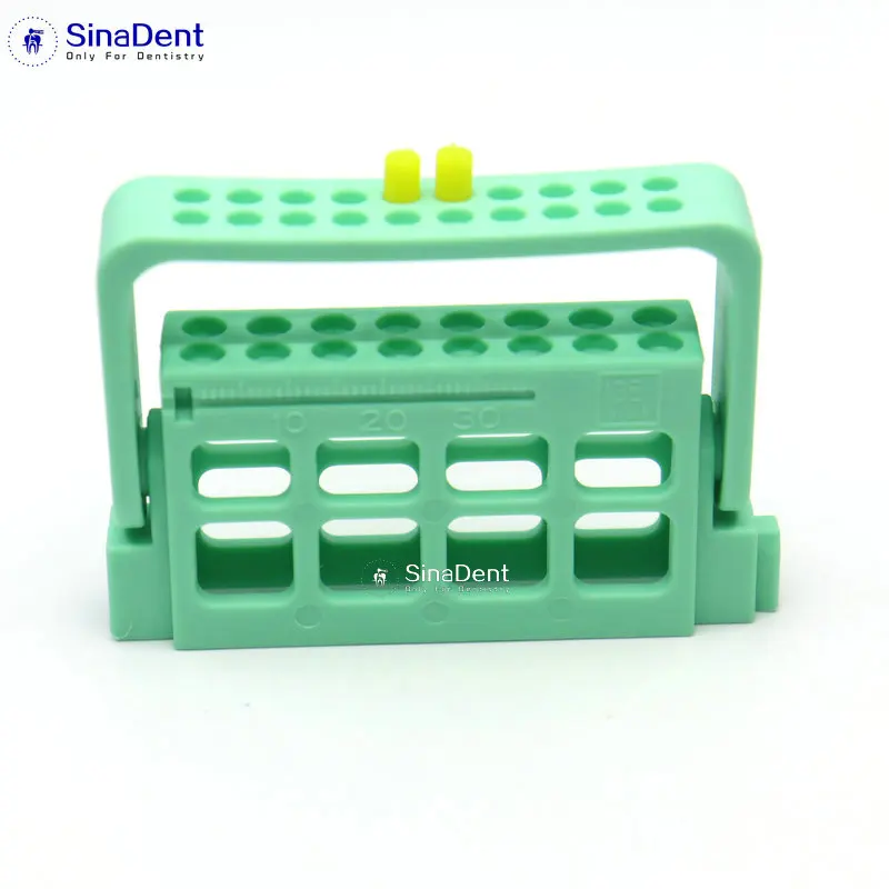 1Pcs Dental Endodontic Files Holder 16 holes with Record 5 Colors Plastic Autoclave Disinfection Endo Rulers Endo Box Endo Stand