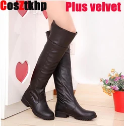 2021 New hot fashion women Attack on Titan cosplay long boots Shingeki no Kyojin Over-the-Knee boots Eren Jaeger Ackerman Shoes