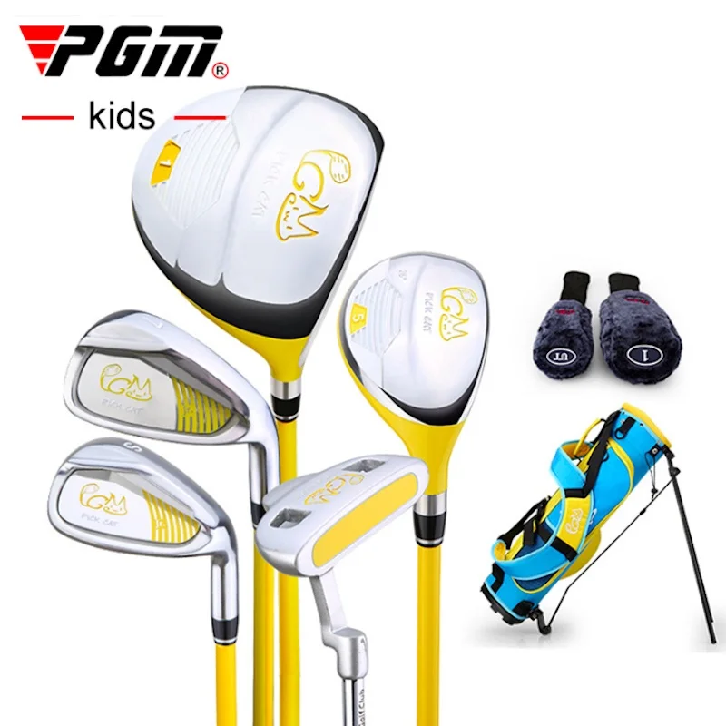 PGM Kids Golf Clubs Set Junior Right Handed Stainless Steel Children Beginners Practice 5pcs Pole with Bag JRTG007 Wholesale