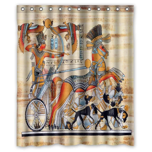 

Водонепроницаемая душевая занавеска для ванной комнаты с изображением Египта короля войны