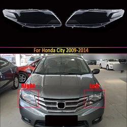 Car Headlamp Lens For Honda City 2009 2010 2011 2012 2013 2014 Car Replacement Auto Shell Cover Transparent Lampshade